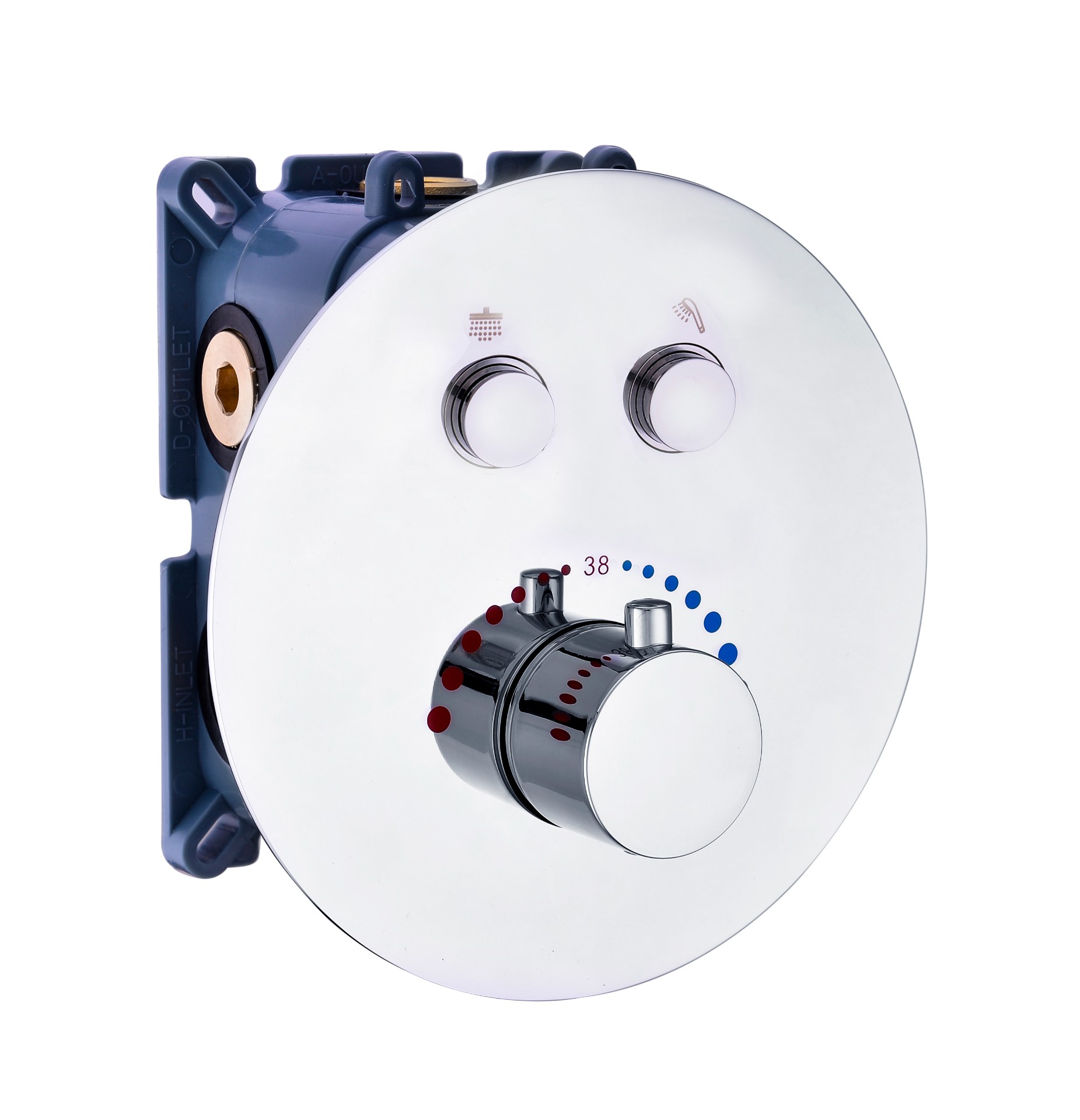 AT2236 2功能恒温暗装阀 按键切换阀