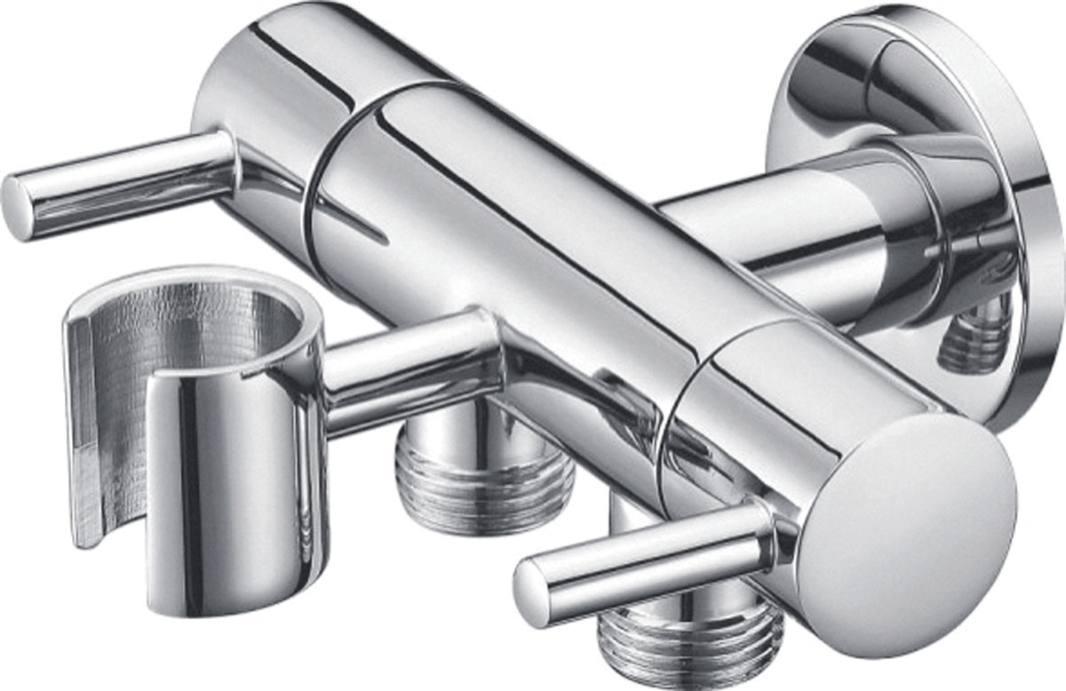 AS0366 双控一进二出角阀 带支架