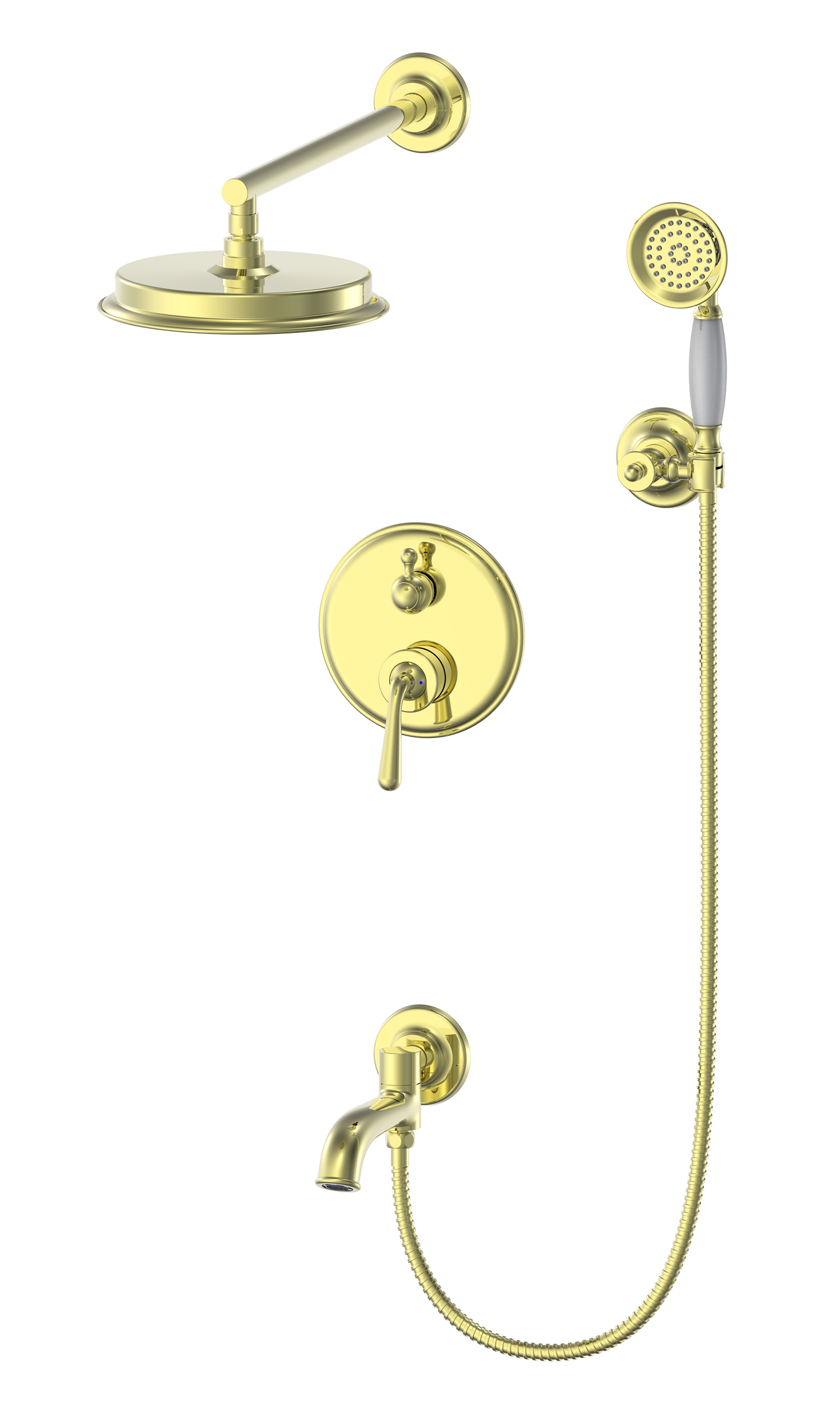 AZ0832-SET3 3Function conceal shower set